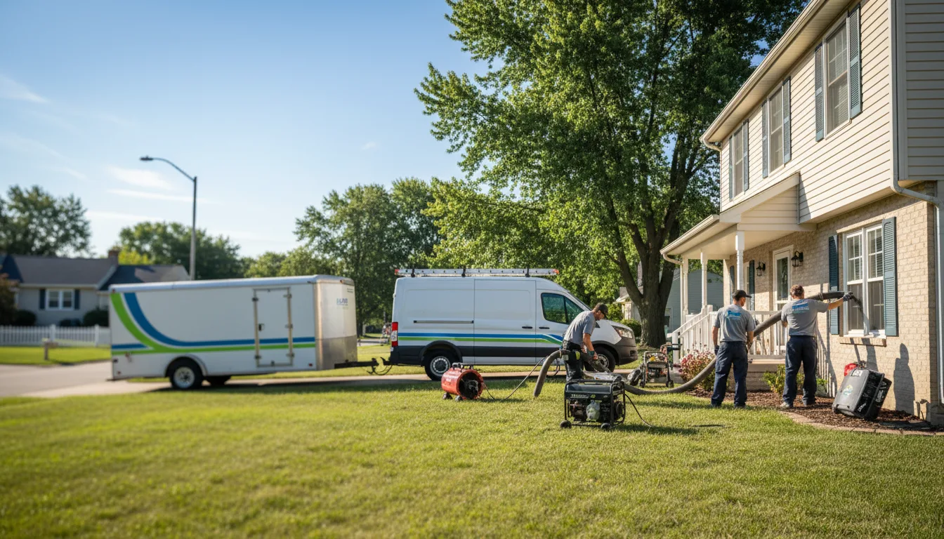 Flooded Basement Restoration And Cleanup With Repair in Weldon, IA near me